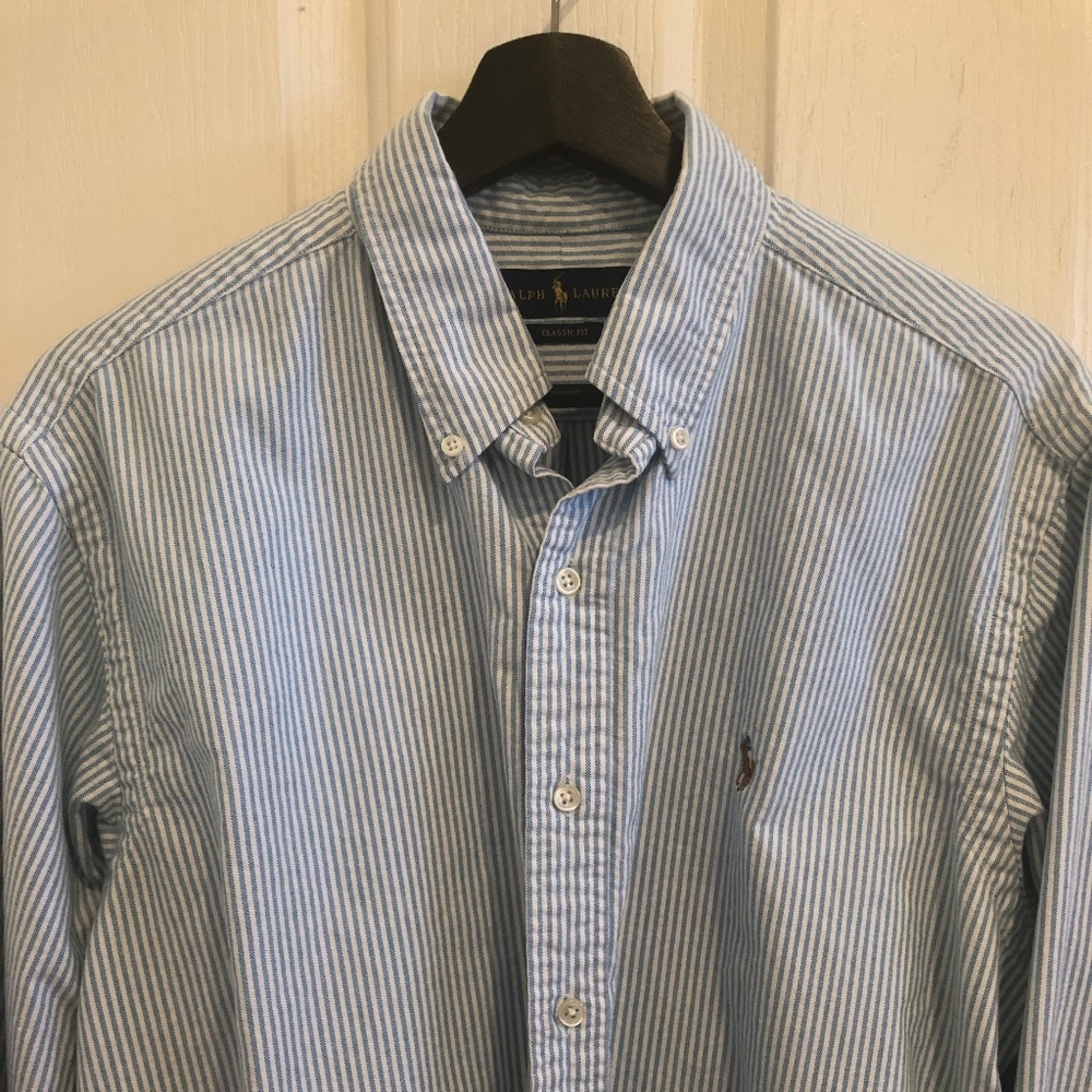Ralph Lauren Classic Fit Striped Oxford Shirt